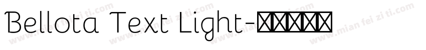 Bellota Text Light字体转换